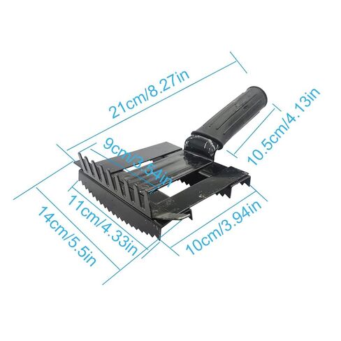 Livestock Shedding Comb Cattle Grooming Combs Metal Livestock Brush Tools Cow Cattle Brush Bull Hair Brush Grooming for Horse, Cattle,Sheep (Black) in Saudi Arabia