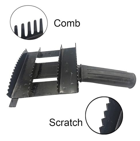 Livestock Shedding Comb Cattle Grooming Combs Metal Livestock Brush Tools Cow Cattle Brush Bull Hair Brush Grooming for Horse, Cattle,Sheep (Black) in Saudi Arabia