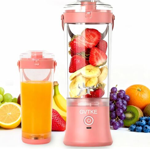 Portable Blender Dual Mode 18000RPM 20Oz Blending Cup Ice Crushing Smoothie Frozen Fruit Mini Home Gym Travel(Black) in Saudi Arabia