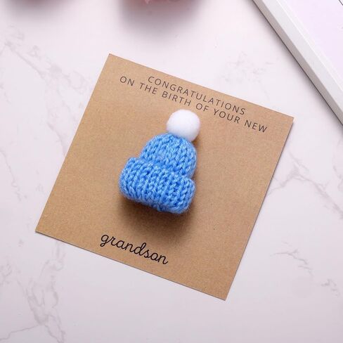 Ukodnus Congratulations on the Birth of Your Grandson Card, New Baby Boy Greeting Card for New Grandparents, Baby Reveal Keepsake Cards for New Grandma and Grandpa in Saudi Arabia