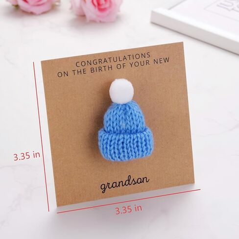 Ukodnus Congratulations on the Birth of Your Grandson Card, New Baby Boy Greeting Card for New Grandparents, Baby Reveal Keepsake Cards for New Grandma and Grandpa in Saudi Arabia