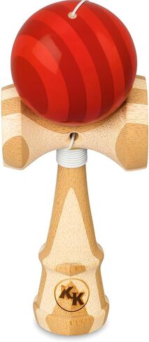 Kotaro Pro Bamboo Kendama – Full-Size Skill Toy for Tricks – Durable Ken & Tama with Extra Replaceable String – 7.25" Traditional Design (Red) in Saudi Arabia