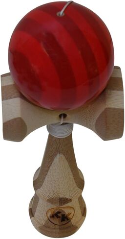 Kotaro Pro Bamboo Kendama – Full-Size Skill Toy for Tricks – Durable Ken & Tama with Extra Replaceable String – 7.25" Traditional Design (Red) in Saudi Arabia
