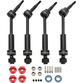 MEUS RACING Steel Front Rear Drive Shaft CVD Driveshaft Kit for 1/10 Traxxas Slash RC Car (for 2WD) in Kuwait