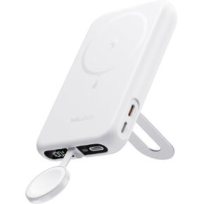Magnetic Portable Charger for iPhone and Apple Watch, 10000mAh Wireless Power Bank PD 20W USB-C Fast Charging Battery Pack with Stand for iPhone 17/16/15/14/13/12 Pro Max、Air、iWatch 11-1/SE/Ultra 3-1 in Saudi Arabia