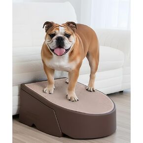 Pet Gear Stair and RAMP Mochair للكلاب/القطط ، خطوة سهلة ، خفيفة الوزن/محمولة ، متينة ، تجميع سهلة (لا توجد أدوات مطلوبة) ، ضباب in Kuwait