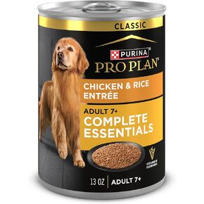 Purina Pro Plan Wet Dog Food For Senior Dogs Adult 7 Plus Chicken and Rice Entree Classic - (Pack of 12) 13 oz. Cans in Kuwait