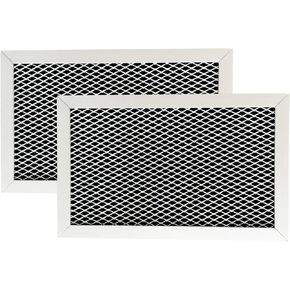 2 Pack Microwave Charcoal Filter Fit for GE JVM6175EF1ES, JVM6175EK1ES, JVM6175EK2ES, JVM6175EK3ES, JVM6175EK4ES Microwave Replacement Part in Saudi Arabia
