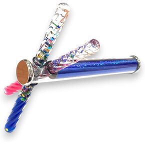 عصا ستار ماجيك كاليدوسكوب X اللامعة المزدوجة كاليدسكوب، عصا صغيرة لامعة معبر كاليدوسكوب (أرجواني) in Kuwait