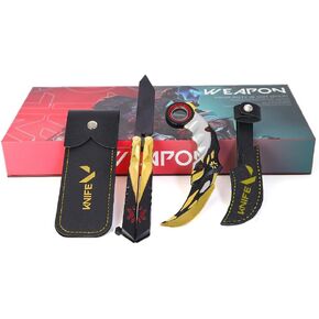 سكين Karambit من Valorant Champion موديل 2022، مجموعة صندوق هدايا تذكارية لحدث اللعبة (صندوق هدايا - مجموعة من 2) in Kuwait