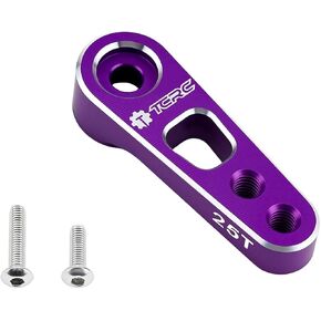 7075 Aluminum Front 25T Servo Horn with M3 Threaded Holes for Axial 1/8 AXP8 Gilamon Trail Buggy Upgrade,Purple in Kuwait