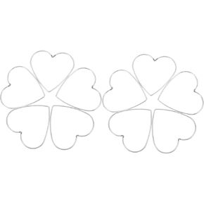 HOMSFOU 10pcs Heart Metal Frames Dream Catcher Hoop Macrame Craft Hoop Rings Metal Wreath Ring in Saudi Arabia