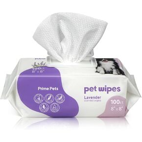 برايم بيتس، 400 قطعة مناديل مبللة للكلاب للأقدام والمؤخرة، مناديل مبللة كبيرة للحيوانات الأليفة للكلاب، مناديل مبللة للكلاب للتنظيف وإزالة الروائح الكريهة، لا تسبب الحساسية، مناديل مبللة للجراء للعناية بالوجه والجسم من الفرو، برائحة اللافندر in Kuwait