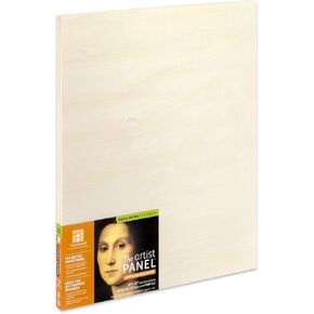 Ampersand Art Supply Unprimed Basswood Artist Panel, 7/8" Cradled Profile, 16"x20" in Kuwait