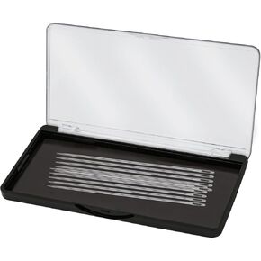 Magnetic Needle Holder Case with Clear Lid, Sewing Needle Organizer Box with Snap Closure, Strong Built-in Magnet Secures Pins Under 10.5cm, Craft Supplies Storage Gift for Sewers in Kuwait