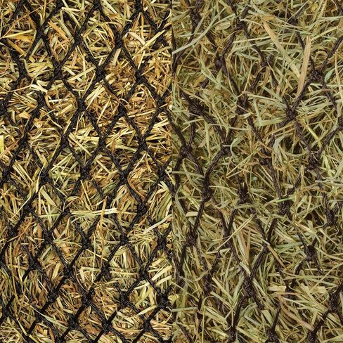 Schneiders 1" Extra Slow Feed Nylon Hay Net for Horses | Durable Design Holds 3 Flakes | Promotes Healthy Digestion and Grazing Habits | Color Black in Saudi Arabia
