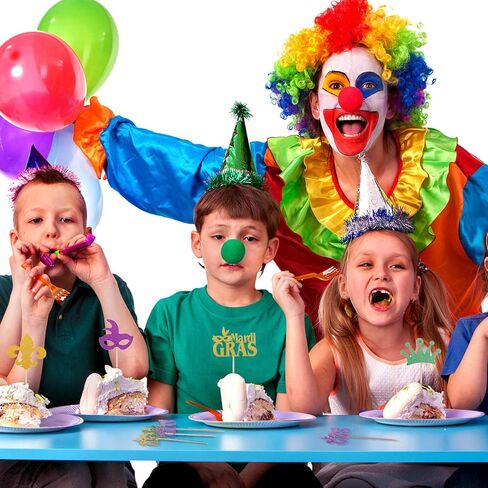 48 قطعة من أغطية الكب كيك اللامعة من Mardi Gras لتزيين الوجه وأغطية الكب كيك من أجل حفلة تنكرية Mardi Gras وحفلات أعياد الميلاد in Kuwait