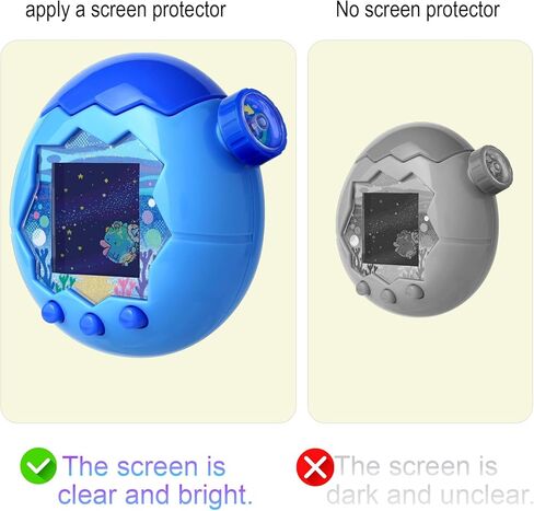 [4 عبوات] واقي شاشة لـ Tamagotchi Paradise| شفاف عالي الوضوح مقاوم للصدمات والخدش. in Kuwait
