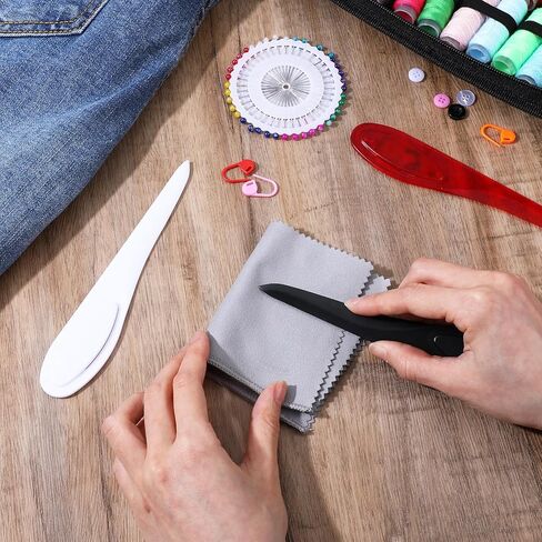 3 قطع أداة خياطة نقطة تيرنر - أداة تجعيد التماس نقطة تيرنر لأدوات الخياطة وعلامات الخياطة - مفاهيم ومستلزمات الخياطة الأساسية (أحمر، أبيض، أسود) in Kuwait