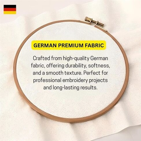 Zweigart Aida 16 Count Cross Stitch Fabric – Rustic (3321), 19.7" x 19.7", 100% Cotton Embroidery Cloth for Needlework & Crafts in Saudi Arabia