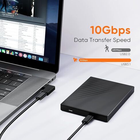 USB C Extension Adapter, Up & Down Angle 90 Degree USB 3.1 Type C Male to Female Convertor (3A/10G), USB-C Adapter Compatible with MacBook in Saudi Arabia