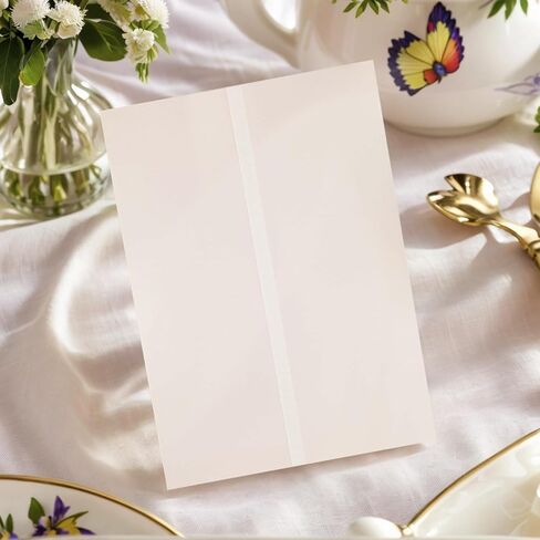 Vellum Jackets for 5x7 Invitations, Pre-Folded Invitation Sleeves 110GSM Vellum Paper 5x7 Translucent Paper Jackets for Wedding Wraps, Envelope Liners, Greeting Cards, Birthday (20) in Saudi Arabia