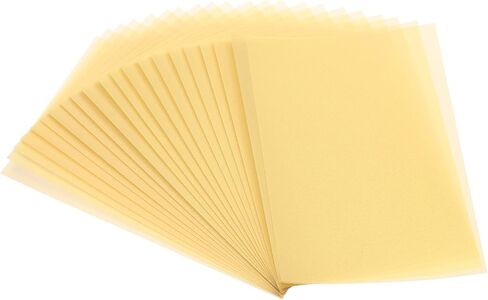 30 ورقة من ورق Vellum مقاس 4x6 من PATIKIL، ورق شفاف قابل للطباعة 100 جرام في المتر المربع لطباعة الدعوات، ذهبي فاتح in Saudi Arabia