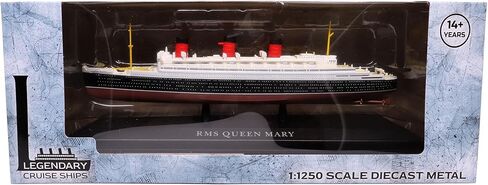 Motor city classics 1:1250 Scale Diecast Collectible | RMS Queen Mary | Legendary Cruise Ships | Militaria Diecast Model 241947 in Saudi Arabia