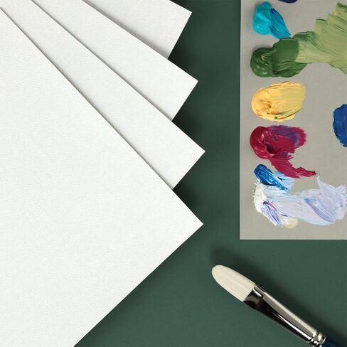 Vista Jute Universal Acrylic-Primed Canvas Pad 9"x12" - 10 Sheets, Blank Canvas for Eco Friendly Artists, Triple-Primed Jute Surface, Ideal for Oils, Acrylics & Mixed Media, Extra-Coarse Texture in Saudi Arabia