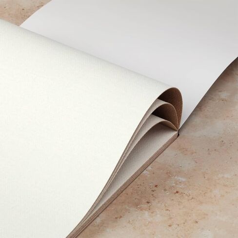Vista Jute Oil Primed Canvas Pad 9"x12" - 10 Sheets, Blank Canvas for Eco Friendly Artists, Double-Primed Jute Surface, Ideal for Oils, Extra-Coarse Texture, Tape-Bound in Saudi Arabia
