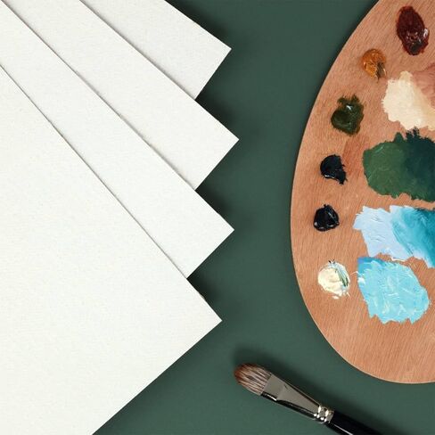 Vista Jute Oil Primed Canvas Pad 9"x12" - 10 Sheets, Blank Canvas for Eco Friendly Artists, Double-Primed Jute Surface, Ideal for Oils, Extra-Coarse Texture, Tape-Bound in Saudi Arabia