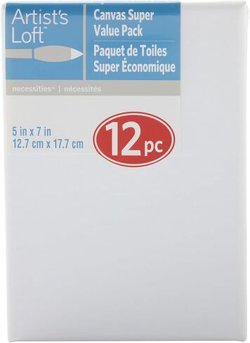 Artist's Loft 5" x 7" Super Value Canvas, 72 Total (6 Packs of 12) in Saudi Arabia