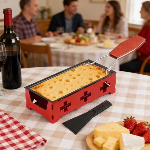 Cheese Raclette | Non-Stick Multi-Functional | Candlelight Cheese Melter Pan,for Barbecue Home Kitchen Dorm Party Yard Backyard Camping Picnic Patio in Saudi Arabia