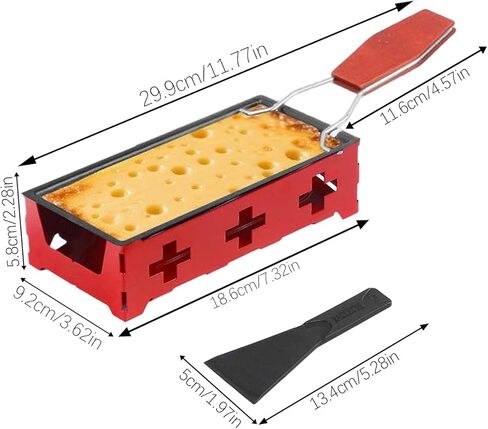 Cheese Raclette | Non-Stick Multi-Functional | Candlelight Cheese Melter Pan,for Barbecue Home Kitchen Dorm Party Yard Backyard Camping Picnic Patio in Saudi Arabia