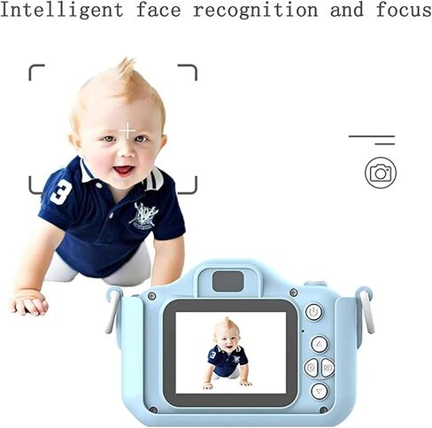 Kids Camera,Kid Digital Video Selfie Cameras 2.0 Inch Screen Child Toddler Camera,Best Birthday Toys Gifts(Blue) in Saudi Arabia