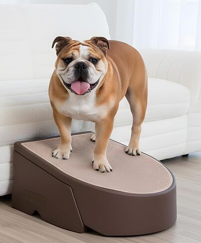 Pet Gear Stair and RAMP Mochair للكلاب/القطط ، خطوة سهلة ، خفيفة الوزن/محمولة ، متينة ، تجميع سهلة (لا توجد أدوات مطلوبة) ، ضباب in Kuwait