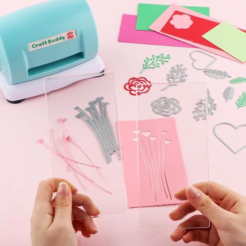 Briartw 1 Pair Cutting Pads for Mini Die Cutting Machine-Clear Polycarbonate Plastic Cutting Plates-Transparency Acrylic Cutting Pads Die Cutting Plates for Embossing Crafting in Saudi Arabia
