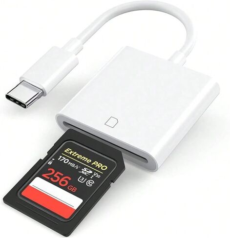 قارئ بطاقات ذاكرة 5 في 1 مع فتحات Micro SD وSD لاجهزة ايفون/ايباد/اندرويد/USB C وA، محول او تي جي لـ SD/Micro SD/SDHC/SDXC/MMC in Kuwait