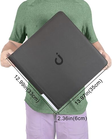 Premium Card Binder 12 Pocket - Fits 1200 Cards，3X4 Ringless Card Binder with Sleeves for Trading Cards & Sports Cards（Model D，Classic Black） in Kuwait