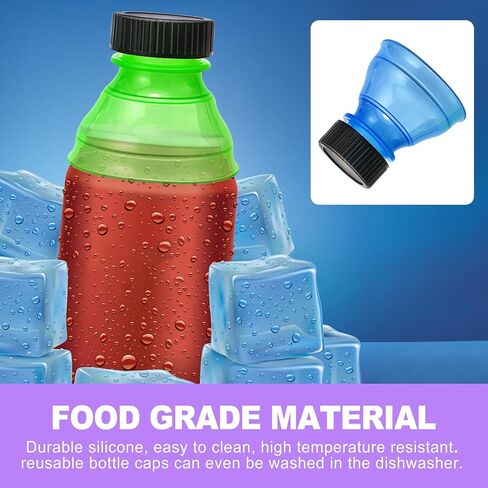 12 Pack Reusable Beverage Can Protectors - Spill Resistant & BPA-Free Soda Can Caps to Keep Drinks Fresh, Bug-Free - Fits Standard Soda, Beer, Juice Cans in Saudi Arabia