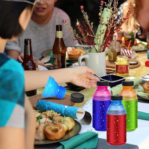 12 Pack Reusable Beverage Can Protectors - Spill Resistant & BPA-Free Soda Can Caps to Keep Drinks Fresh, Bug-Free - Fits Standard Soda, Beer, Juice Cans in Saudi Arabia