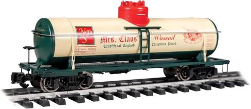 Bachmann Trains - 1:29 Scale Single Dome Tank Cars - Christmas NP&S® #12024 - MRS. Claus' Christmas Punch - Large G Scale in Saudi Arabia