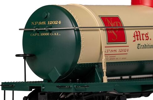 Bachmann Trains - 1:29 Scale Single Dome Tank Cars - Christmas NP&S® #12024 - MRS. Claus' Christmas Punch - Large G Scale in Saudi Arabia