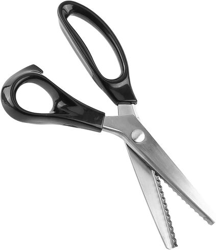 Aramox Fabric Decorative Edge Pinking Shears, Stainless Steel Blades, 3 5 7mm Cutting Teeth, Ideal for Dressmaking and Crafting (5mm) in Saudi Arabia