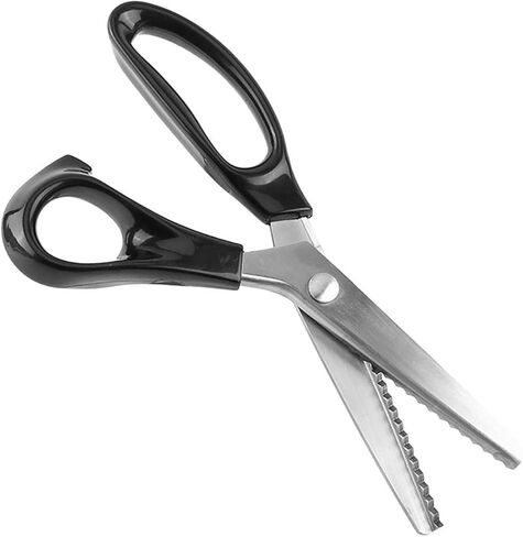 Aramox Fabric Decorative Edge Pinking Shears, Stainless Steel Blades, 3 5 7mm Cutting Teeth, Ideal for Dressmaking and Crafting (5mm) in Saudi Arabia