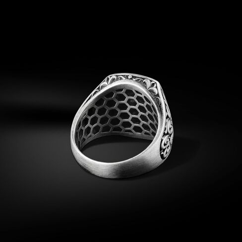 Unique Snake and Anchor Sterling Silver Men Signet Ring, Handmade Silver Ring, Dainty Sailor Jewelry, Daint Silver Men Rings, Gifts for Him in Saudi Arabia
