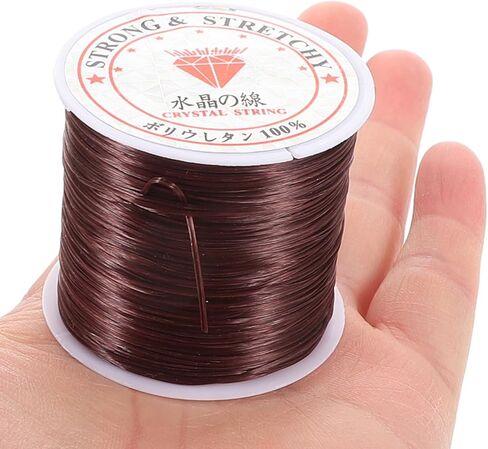 Elastic Hair Line 0.6Mm Flat Silicone Cord for Hair Extensions and Braiding String Durable Stretch Thread for DIY Ponytail Braid Extension and Crystal Elastic Cord in Saudi Arabia