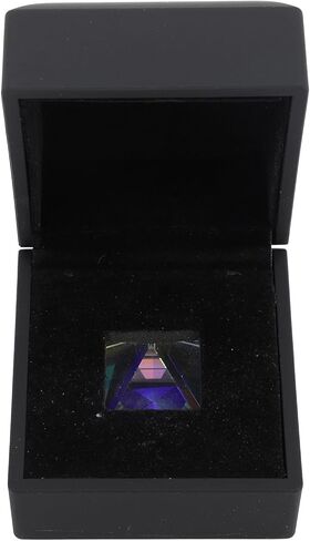 Buachois Pyramid Prism,Crystal Pyramid K9 Optical Glass Pyramid Prism 20mm Pyramid Shape Colored RGB Dispersion Prism for Photo Photography Physics and Decoration in Saudi Arabia