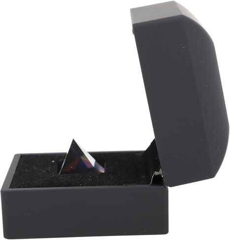 Buachois Pyramid Prism,Crystal Pyramid K9 Optical Glass Pyramid Prism 20mm Pyramid Shape Colored RGB Dispersion Prism for Photo Photography Physics and Decoration in Saudi Arabia