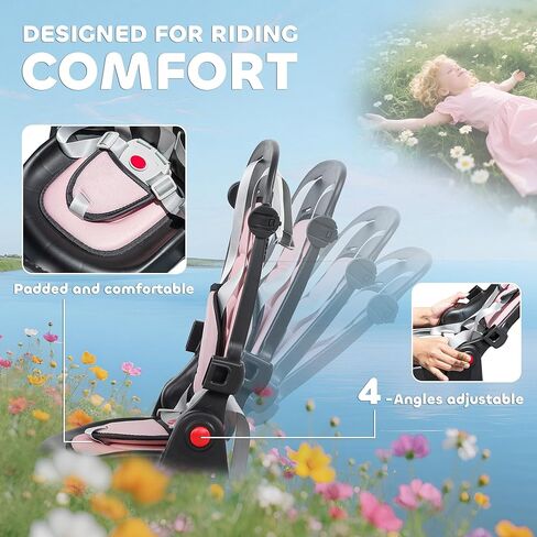 Qaba Kids Tricycle, 6 in 1 Foldable Baby Trike with Adjustable Push Handle, Tricycle Stroller with Removable Canopy, Reversible Seat, Safety Harness, Detachable Guardrail, Storage for 1-5 Years, Pink in Saudi Arabia
